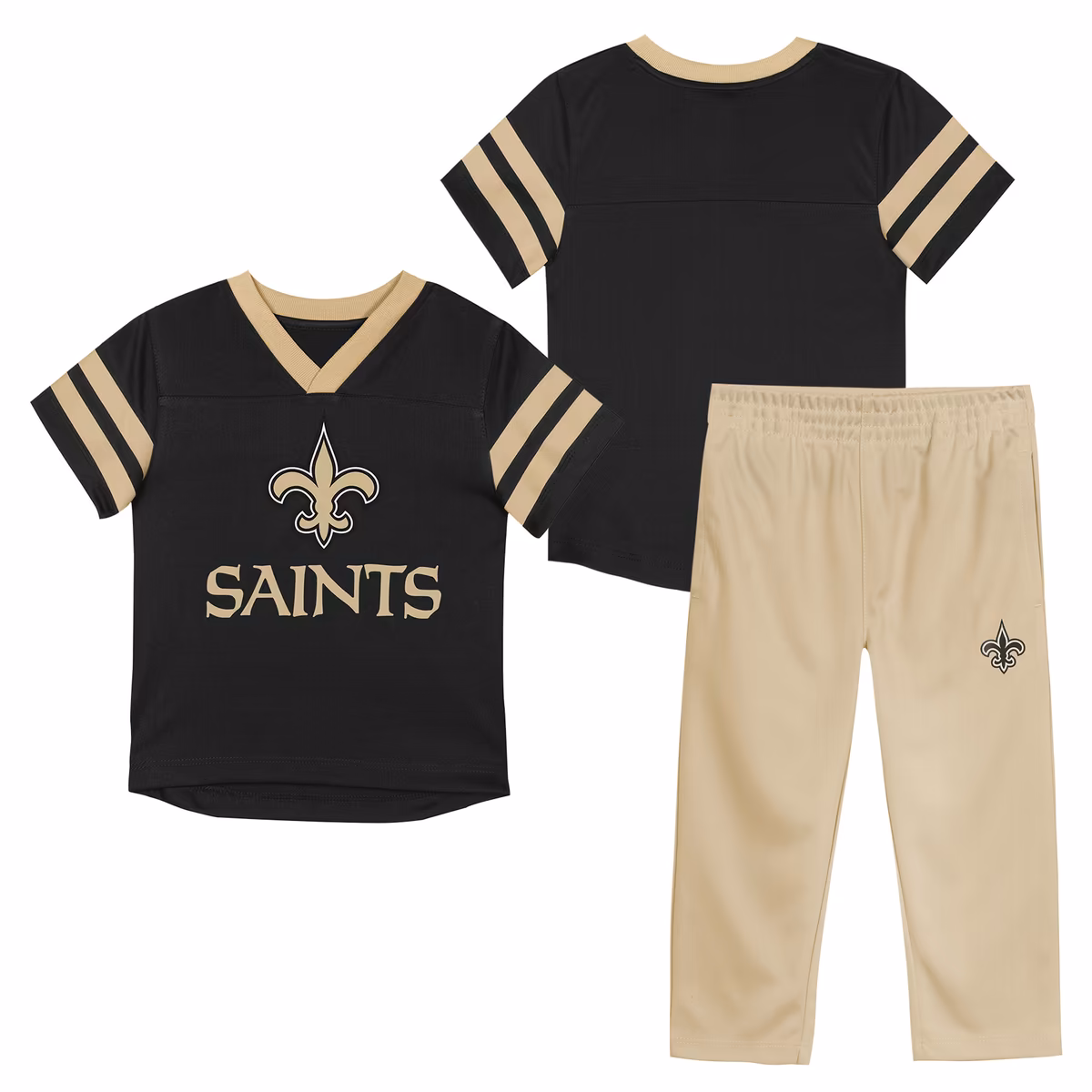 Toddler Outerstuff Black/Gold New Orleans Saints Red Zone Jersey Top & Pants Set 8 Toddler Outerstuff Black/Gold New Orleans Saints Red Zone Jersey Top & Pants Set