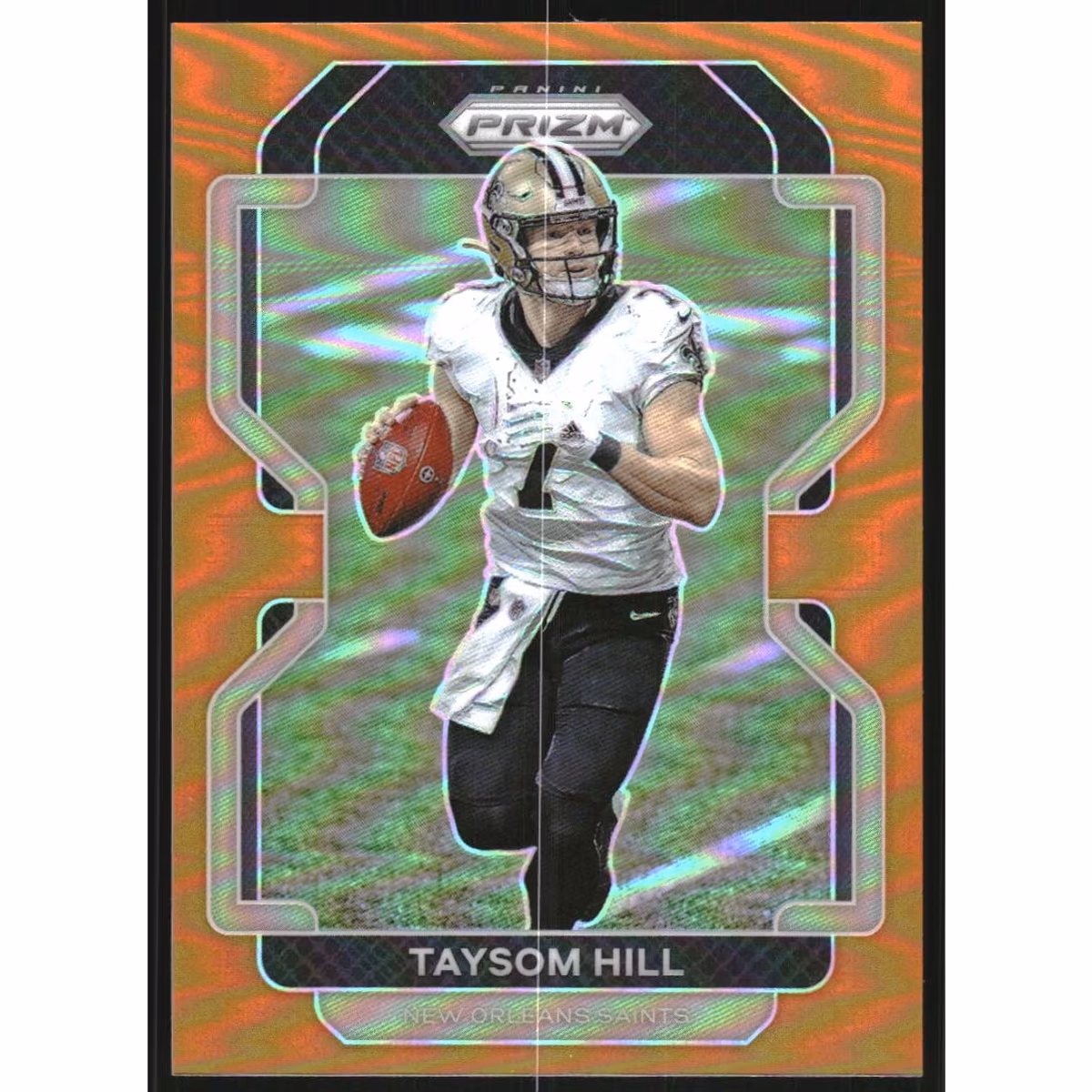2021 Panini Prizm Prizms Orange #303 Taysom Hill 9 2021 Panini Prizm Prizms Orange #303 Taysom Hill