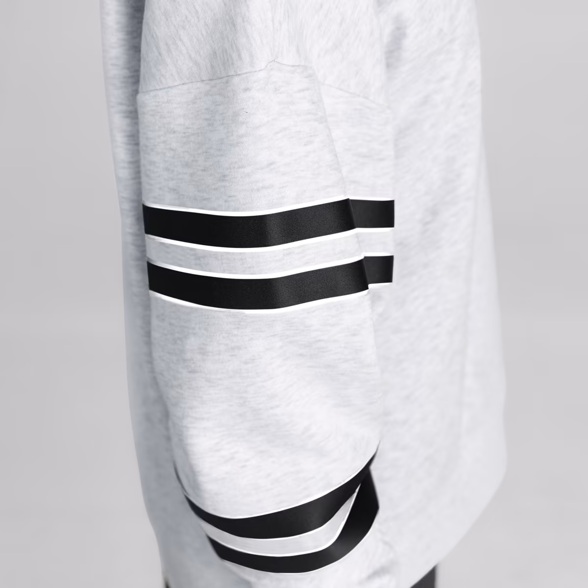 Women's Gameday Couture Ash New Orleans Saints Stadium Stripes Oversized Fleece Sweatshirt 6 Women's Gameday Couture Ash New Orleans Saints Stadium Stripes Oversized Fleece Sweatshirt