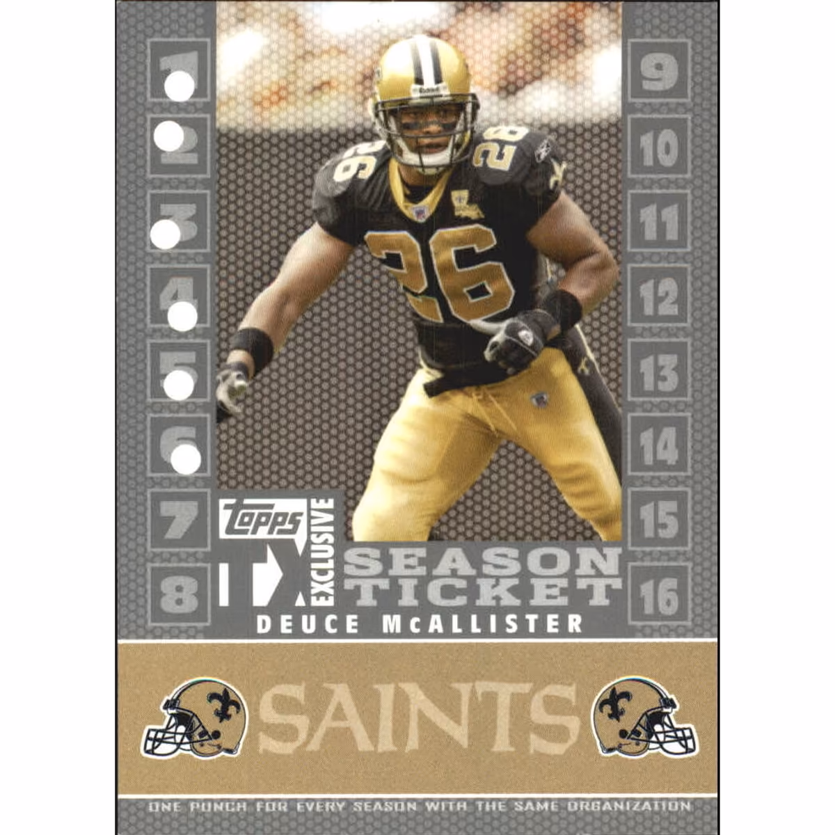 2007 Topps TX Exclusive Season Ticket Silver #DM Deuce McAllister