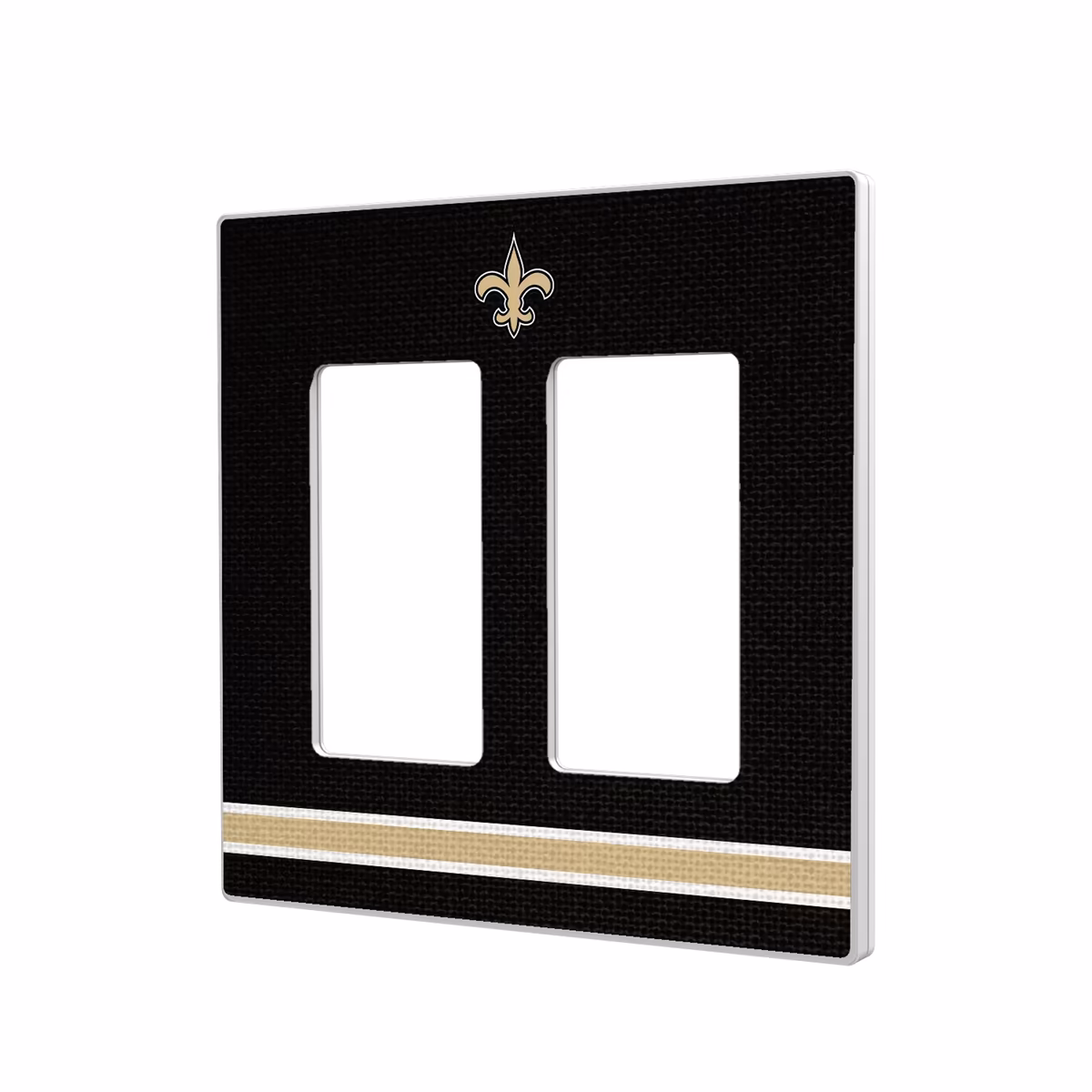 New Orleans Saints Stripe Double Rocker Light Switch Plate 8 New Orleans Saints Stripe Double Rocker Light Switch Plate