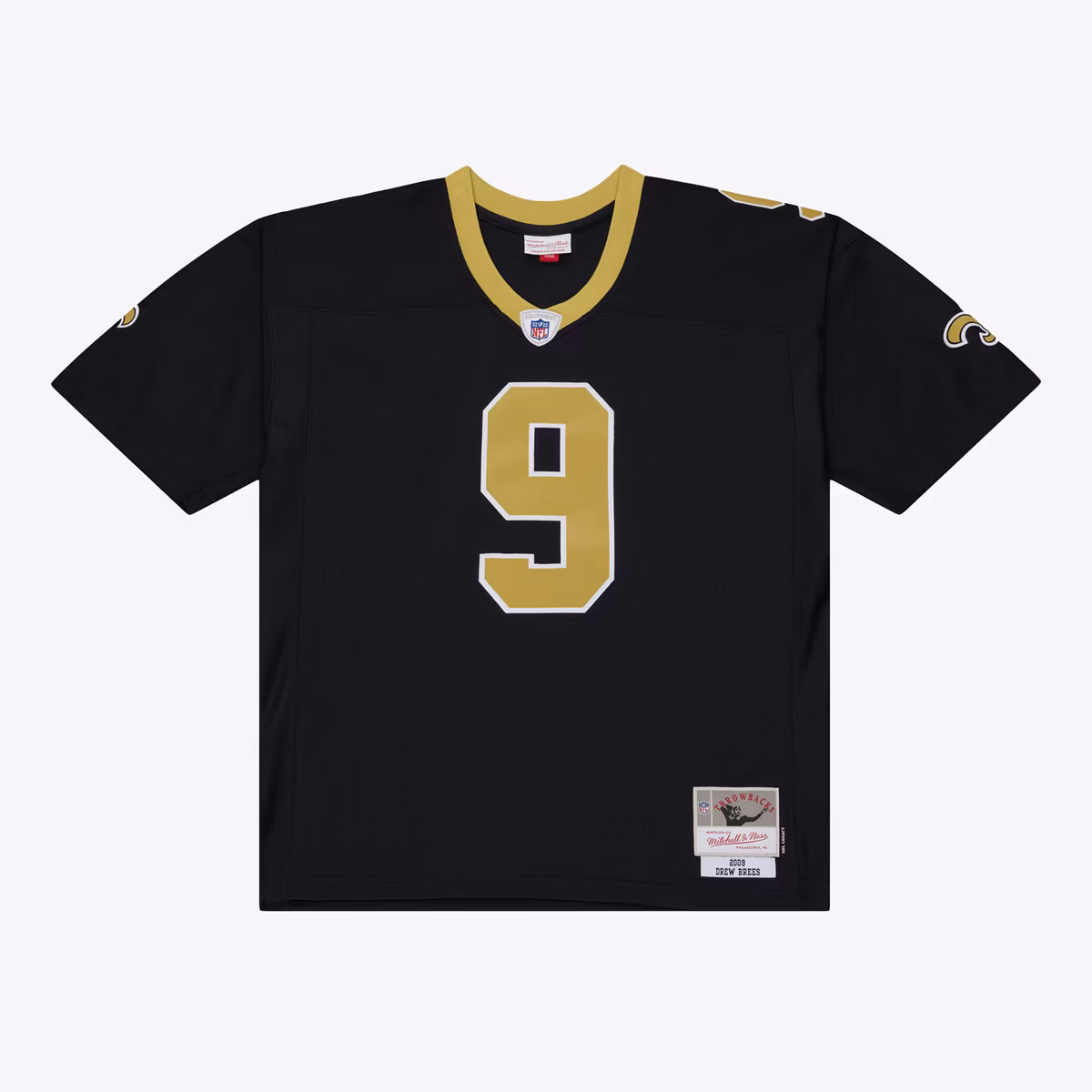 Men's Mitchell & Ness Drew Brees Black New Orleans Saints 2009 Legacy Jersey 3 Men's Mitchell & Ness Drew Brees Black New Orleans Saints 2009 Legacy Jersey