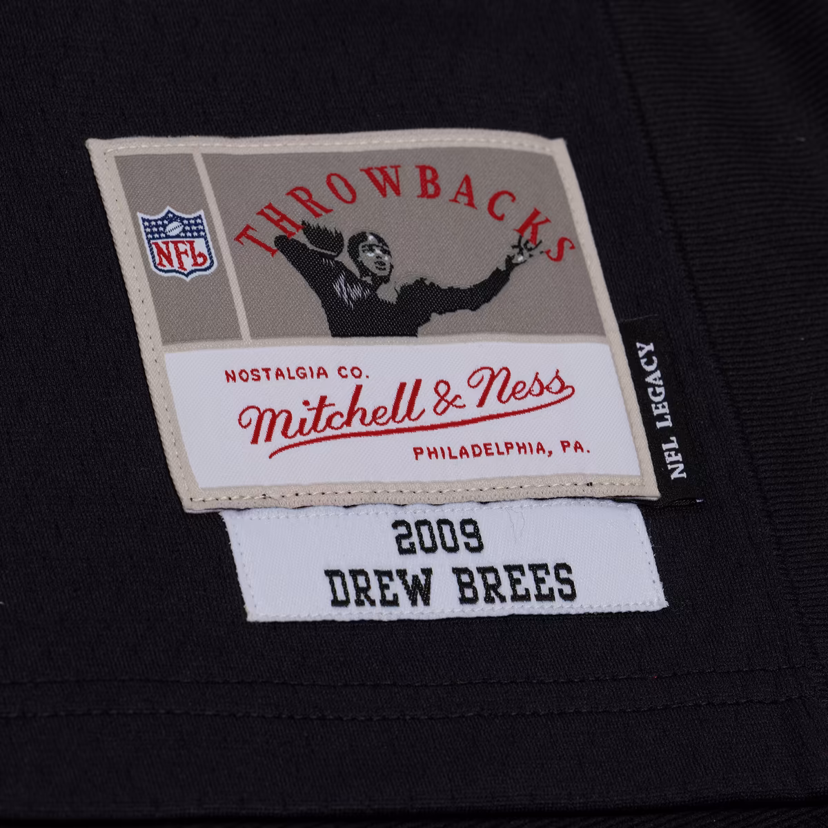 Men's Mitchell & Ness Drew Brees Black New Orleans Saints 2009 Legacy Jersey 5 Men's Mitchell & Ness Drew Brees Black New Orleans Saints 2009 Legacy Jersey