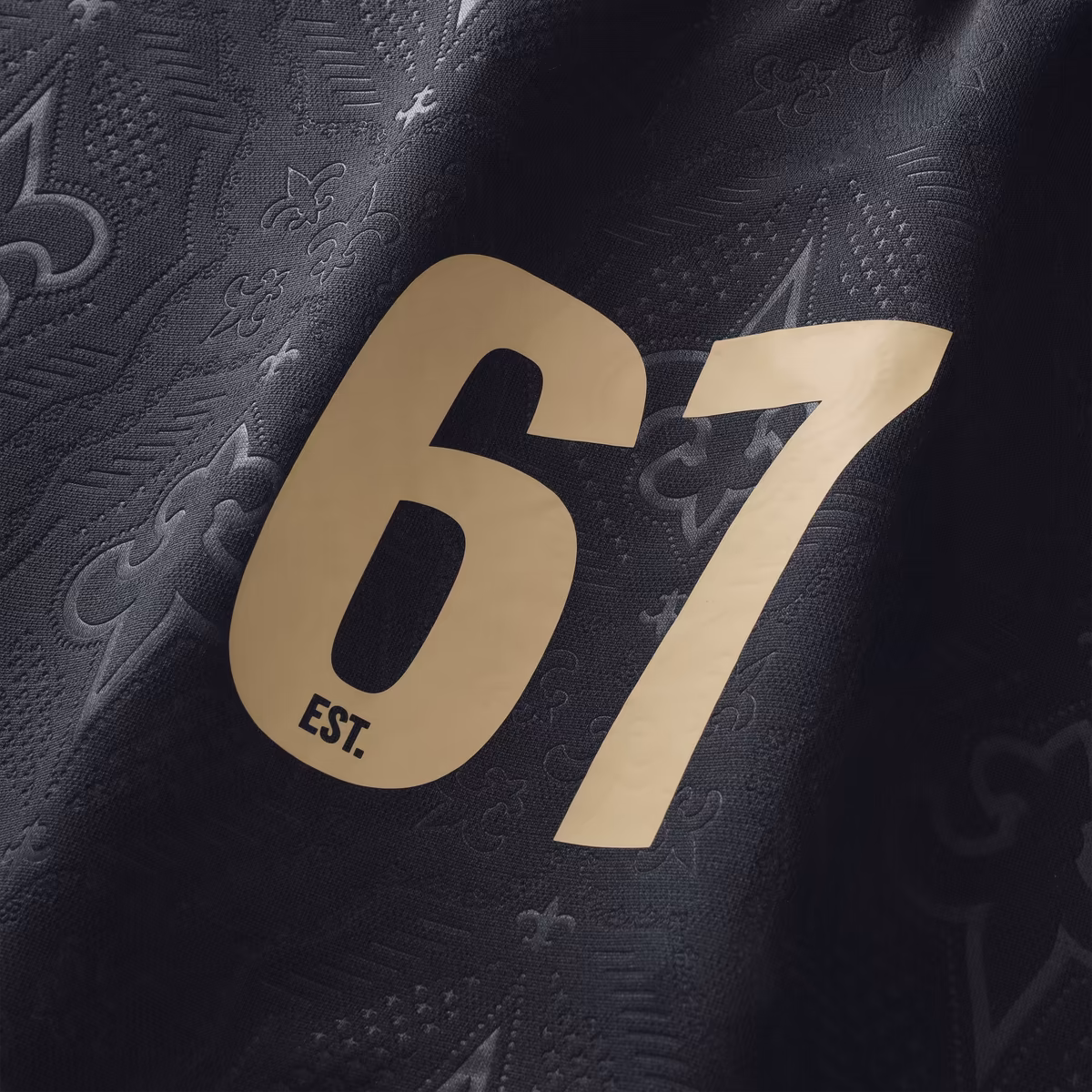 Men's Fanatics Black New Orleans Saints Football x Football Collared Fan Top 7 Men's Fanatics Black New Orleans Saints Football x Football Collared Fan Top