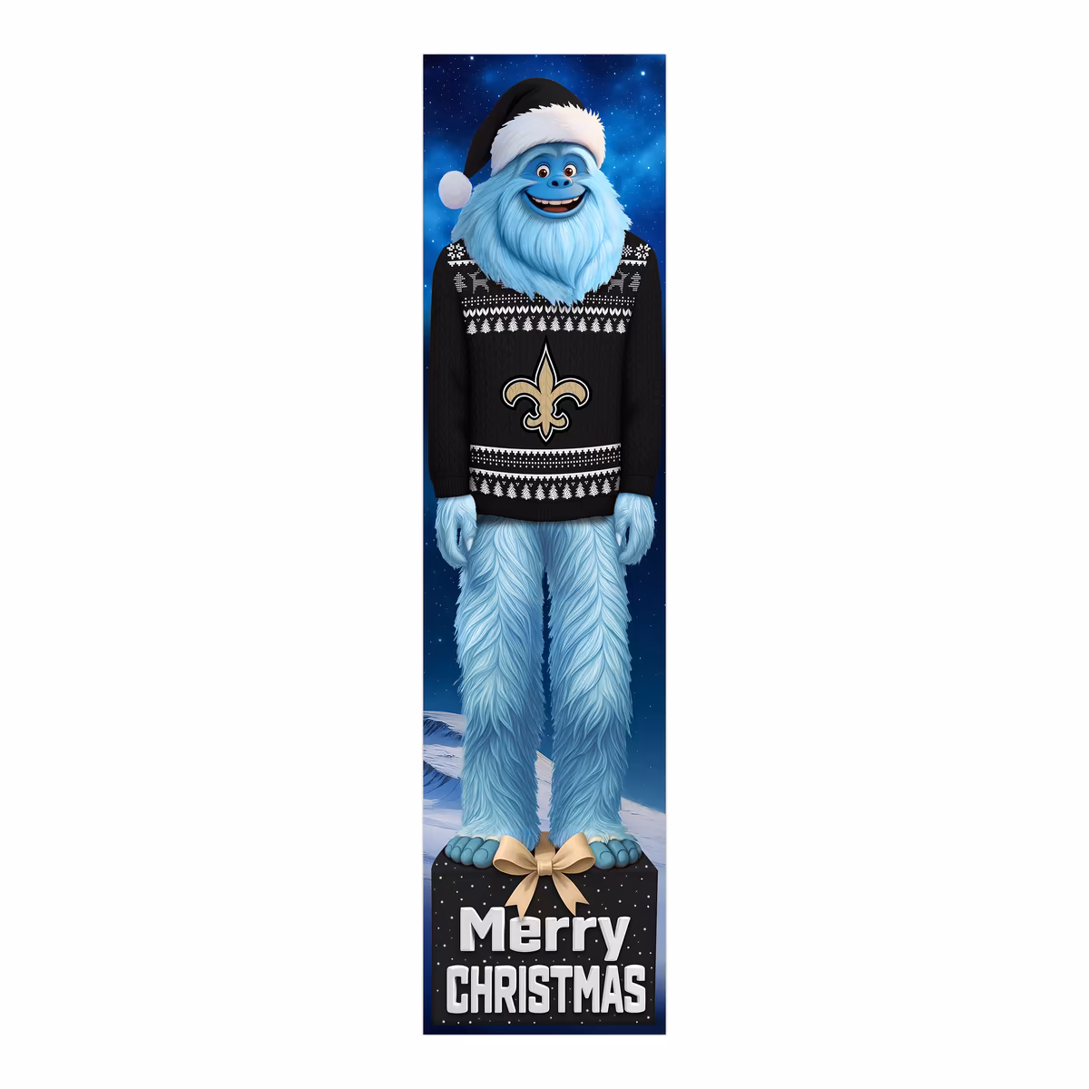 New Orleans Saints 48" Yeti Christmas Leaner 6 New Orleans Saints 48" Yeti Christmas Leaner
