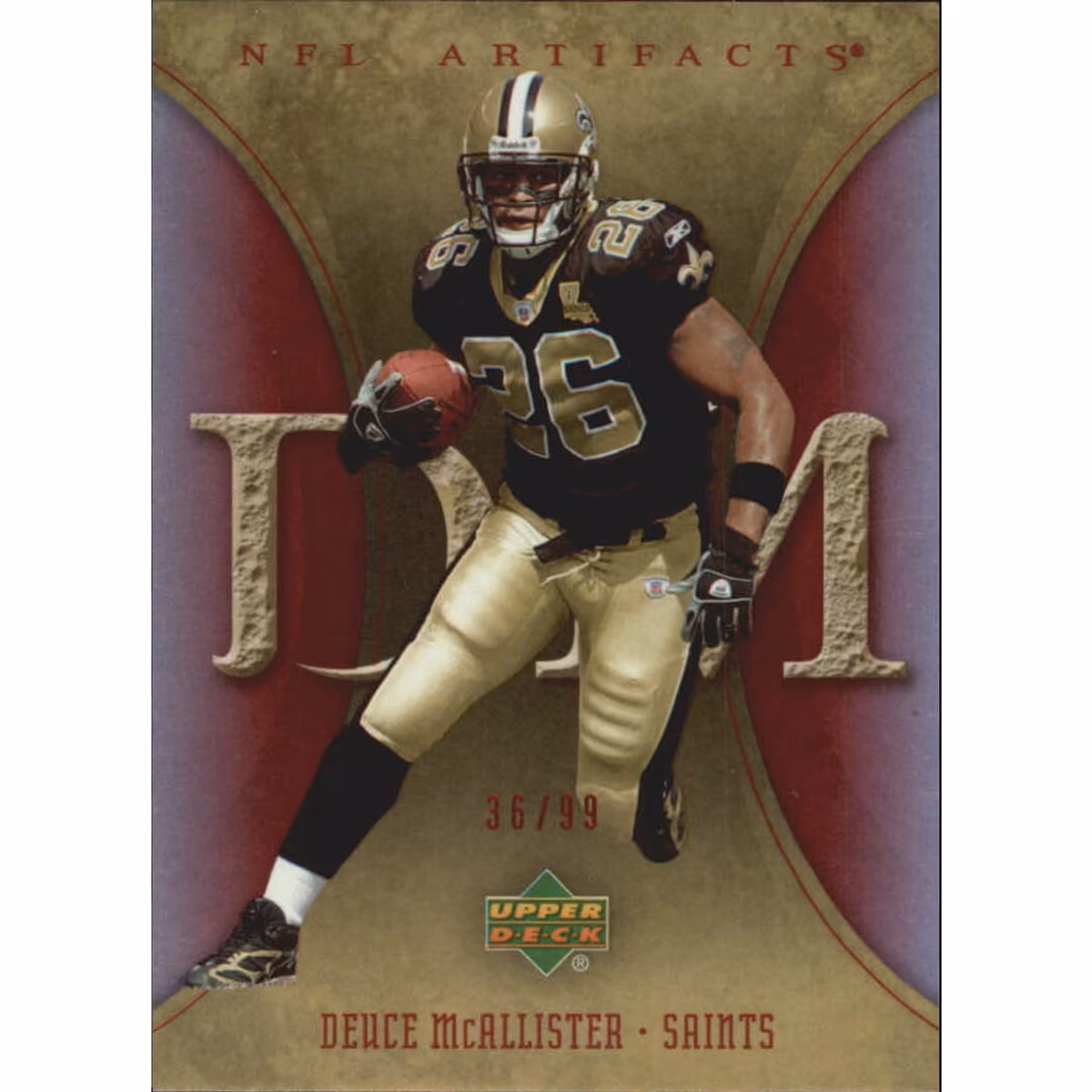 2007 Artifacts Red #64 Deuce McAllister