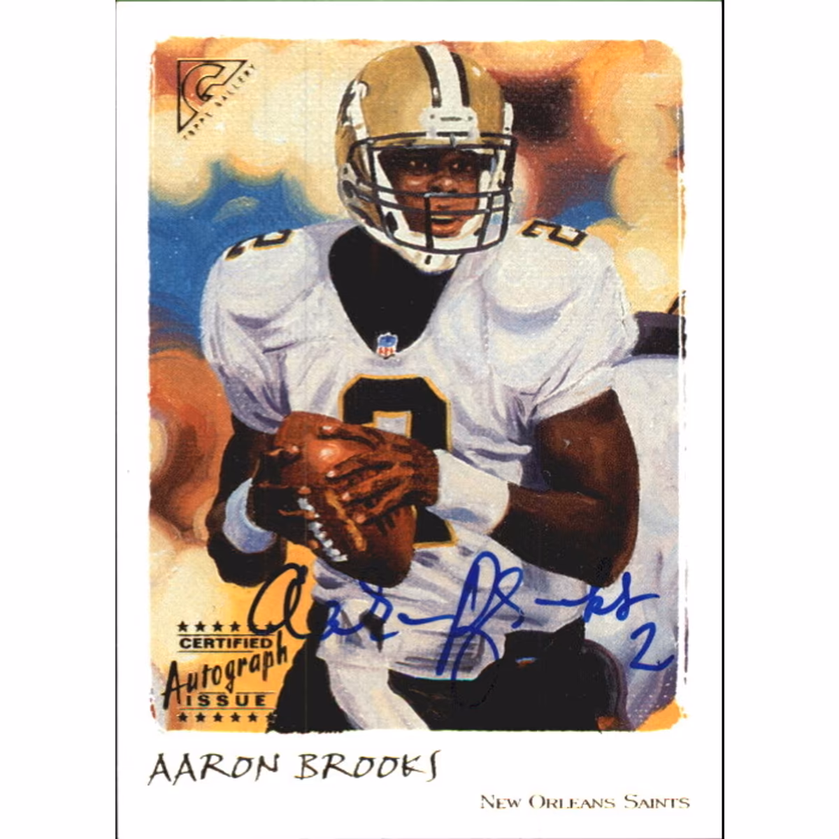 2002 Topps Gallery Autographs #GAB Aaron Brooks B