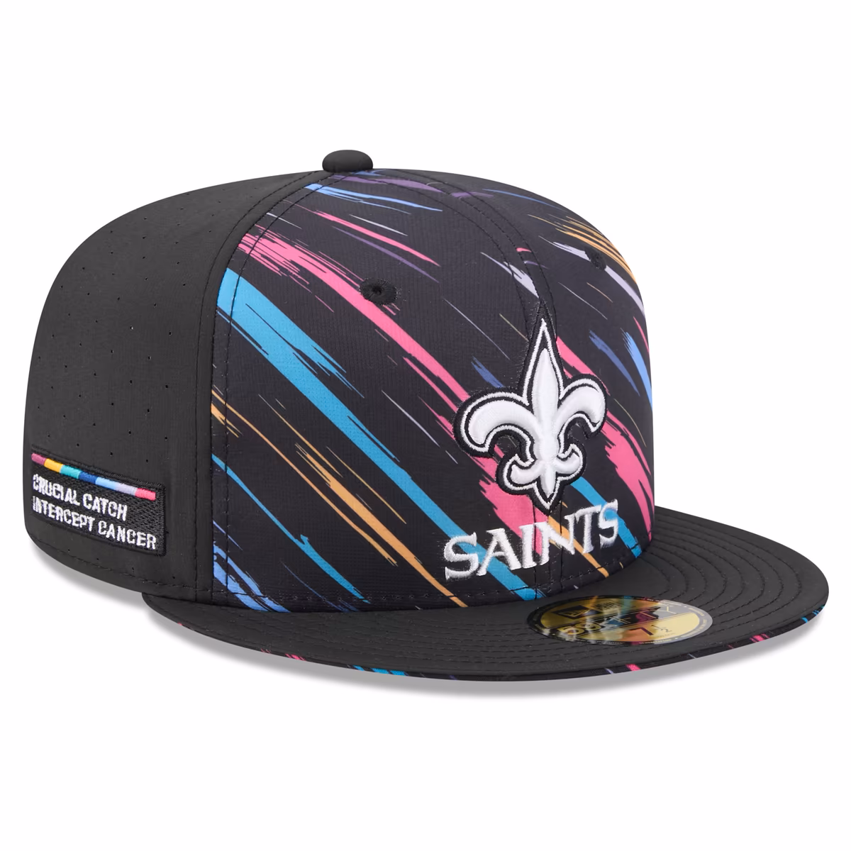Men's New Era Black New Orleans Saints 2026 NFL Crucial Catch 59FIFTY Fitted Hat 9 Men's New Era Black New Orleans Saints 2026 NFL Crucial Catch 59FIFTY Fitted Hat
