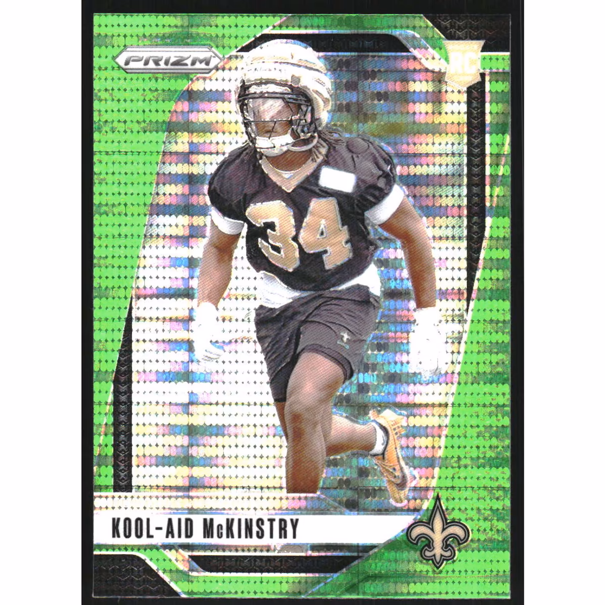 2024 Panini Prizm Prizms Neon Green Pulsar #363 Kool-Aid McKinstry