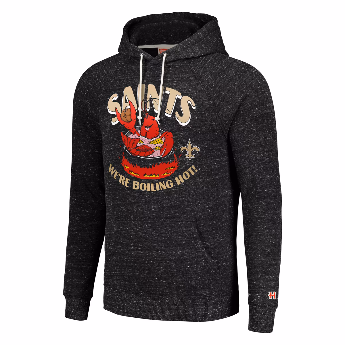 Unisex Homage Charcoal New Orleans Saints NFL x Guy Fieri’s Flavortown Tri-Blend Pullover Hoodie 3 Unisex Homage Charcoal New Orleans Saints NFL x Guy Fieri’s Flavortown Tri-Blend Pullover Hoodie