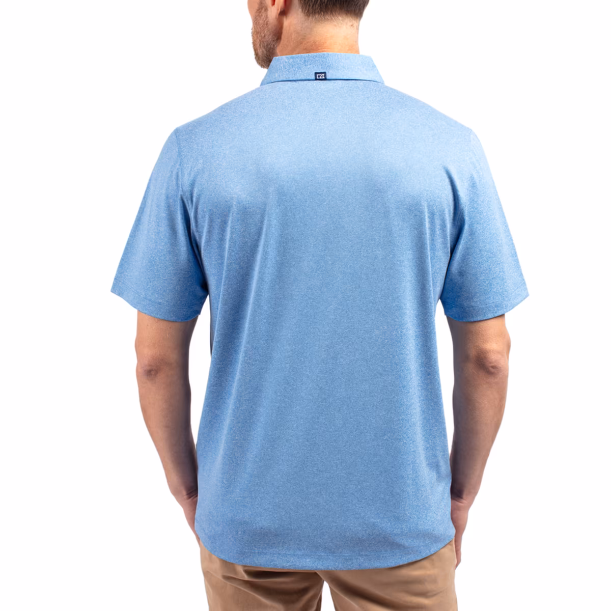 Men's Cutter & Buck Heather Powder Blue New Orleans Saints Forge Eco Stretch Recycled Polo 3 Men's Cutter & Buck Heather Powder Blue New Orleans Saints Forge Eco Stretch Recycled Polo