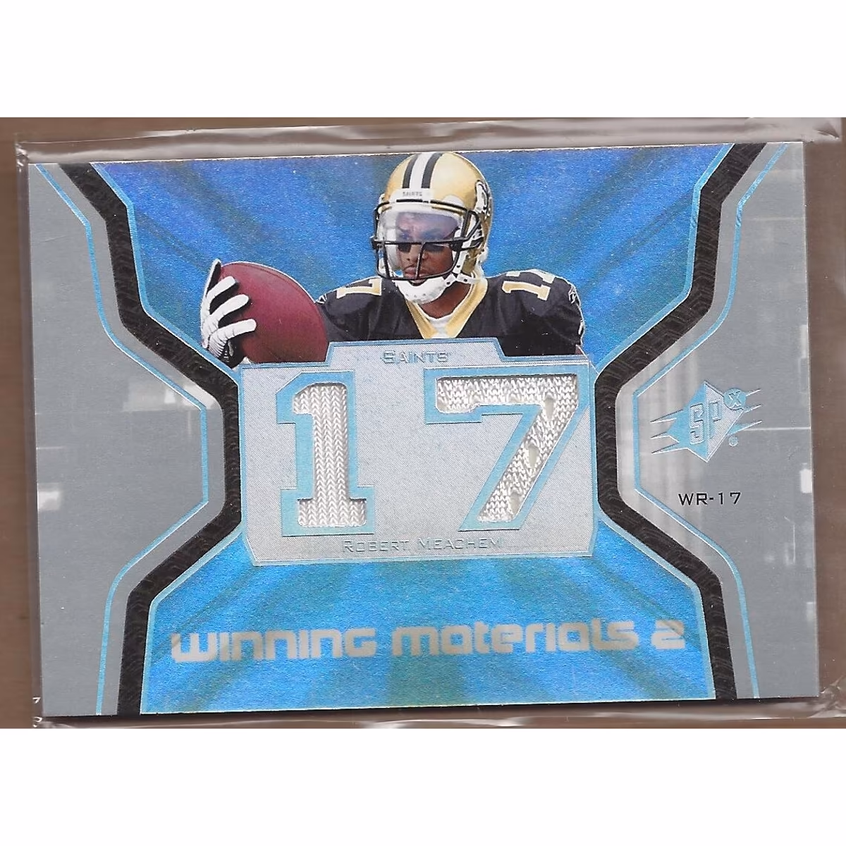 2007 SPx Winning Materials Jersey Number Dual #WMME Robert Meachem