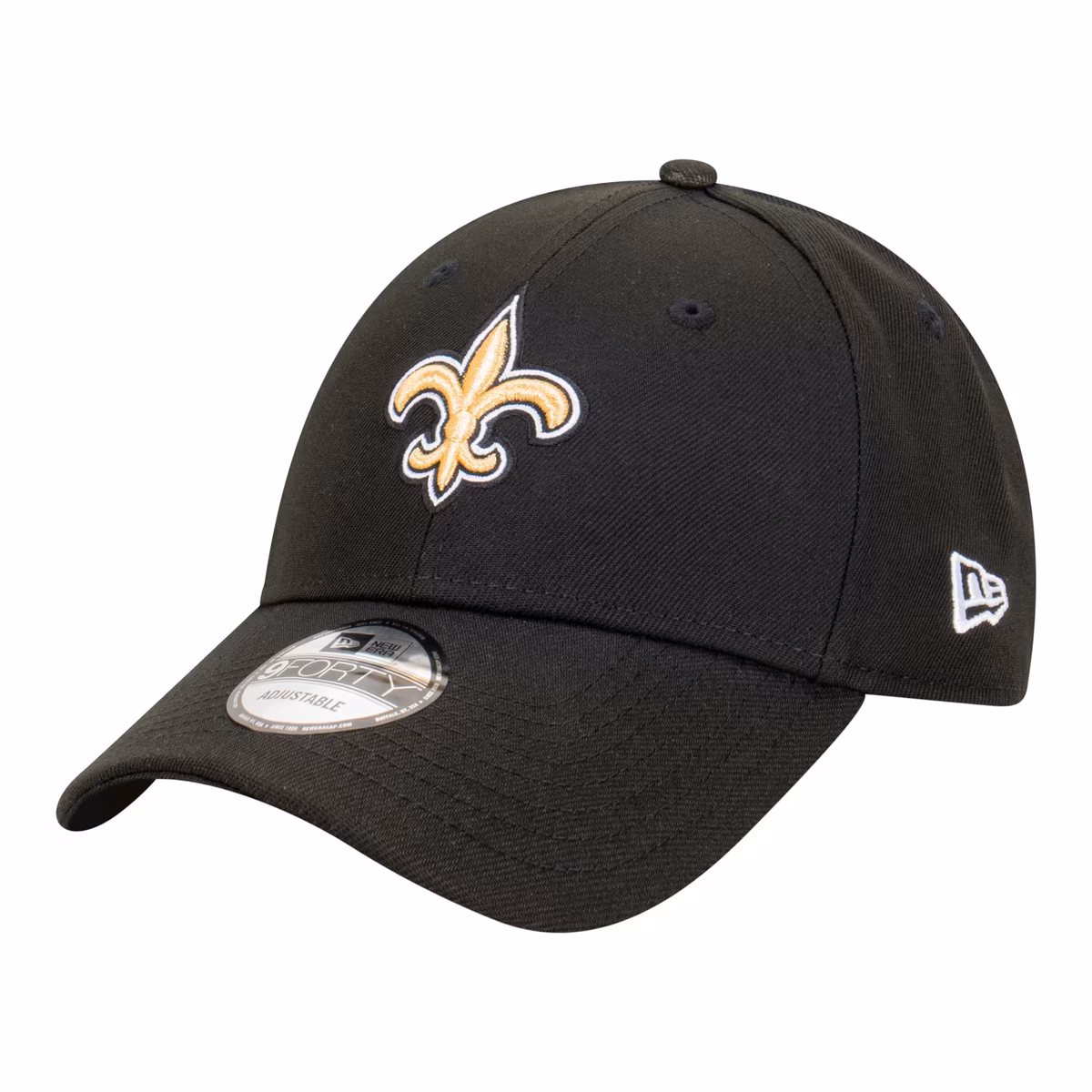 Men's New Era Black New Orleans Saints Core Team 9FORTY Adjustable Hat 5 Men's New Era Black New Orleans Saints Core Team 9FORTY Adjustable Hat