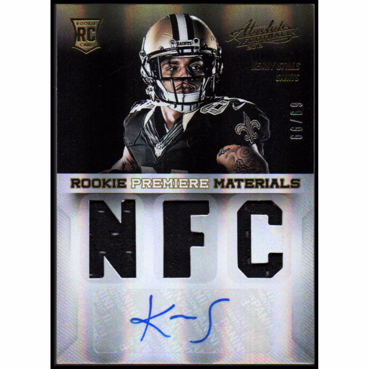 2013 Absolute Rookie Premiere Materials Autographs AFC/NFC #218 Kenny Stills
