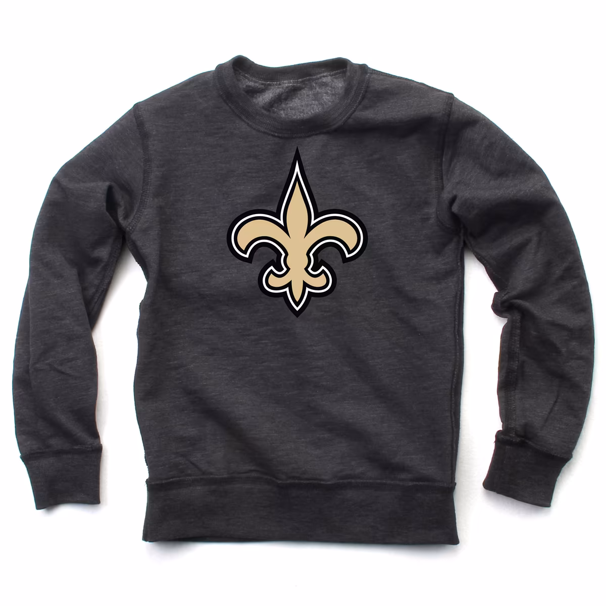 Youth Wes & Willy Black New Orleans Saints Reversible Fleece Pullover Sweatshirt 4 Youth Wes & Willy Black New Orleans Saints Reversible Fleece Pullover Sweatshirt