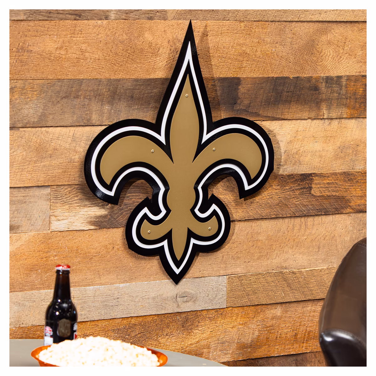 New Orleans Saints 23" Layered Metal Wall Art Sign 3 New Orleans Saints 23" Layered Metal Wall Art Sign