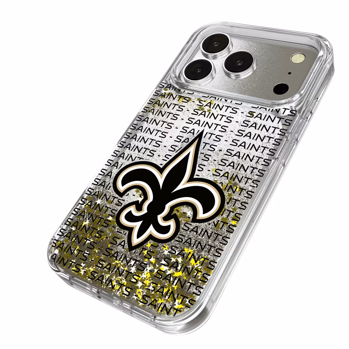New Orleans Saints iPhone Text Backdrop Design Glitter Case 3 New Orleans Saints iPhone Text Backdrop Design Glitter Case