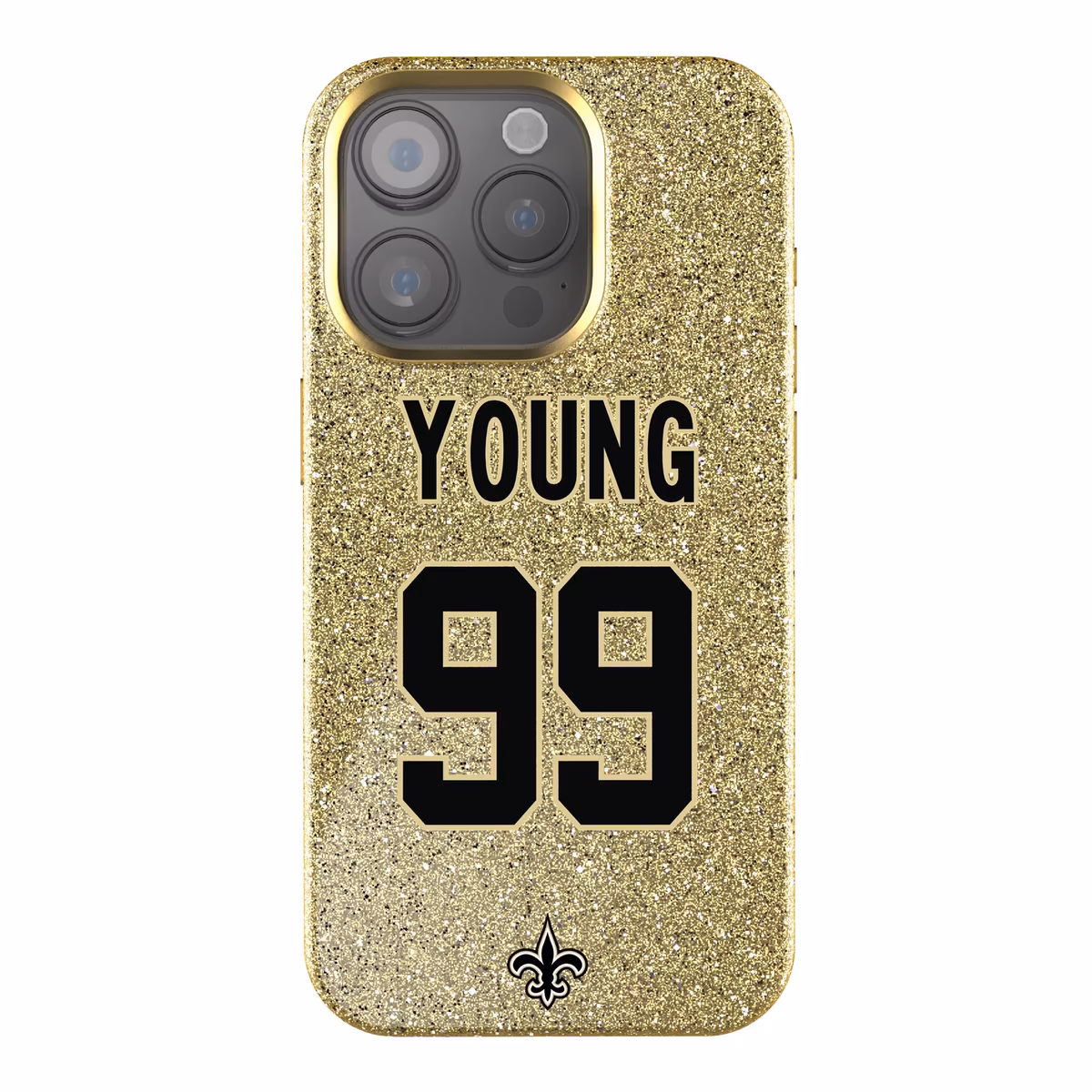Keyscaper Chase Young Gold New Orleans Saints Bling iPhone Case 1 Keyscaper Chase Young Gold New Orleans Saints Bling iPhone Case
