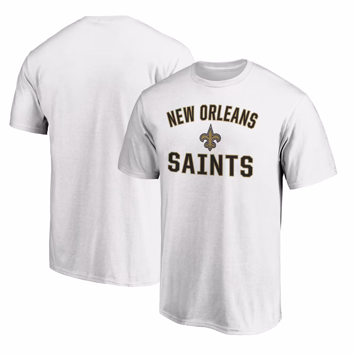 Men's Fanatics White New Orleans Saints Victory Arch T-Shirt 14 Men's Fanatics White New Orleans Saints Victory Arch T-Shirt