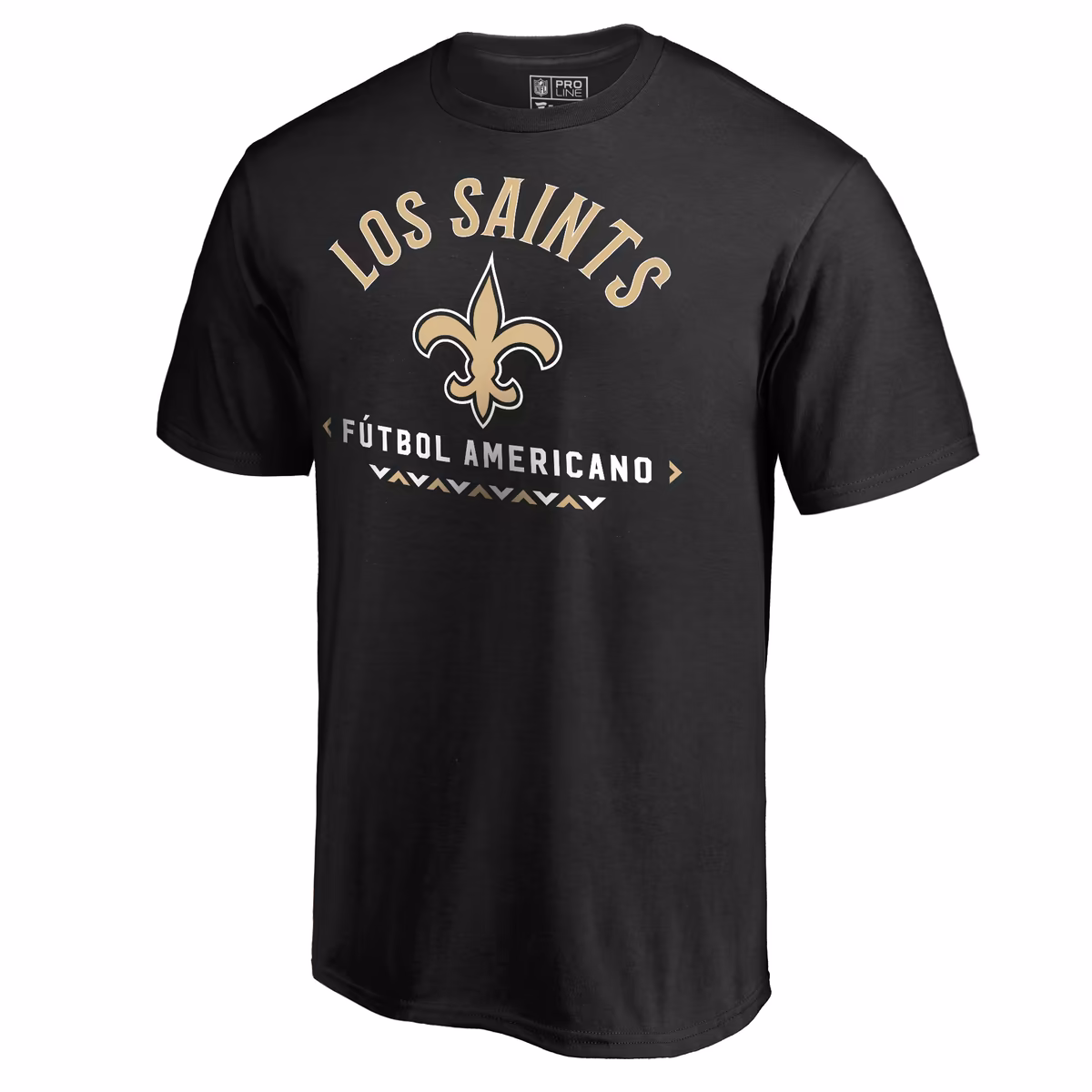 Men's Black New Orleans Saints Futbol Americano T-Shirt 1 Men's Black New Orleans Saints Futbol Americano T-Shirt