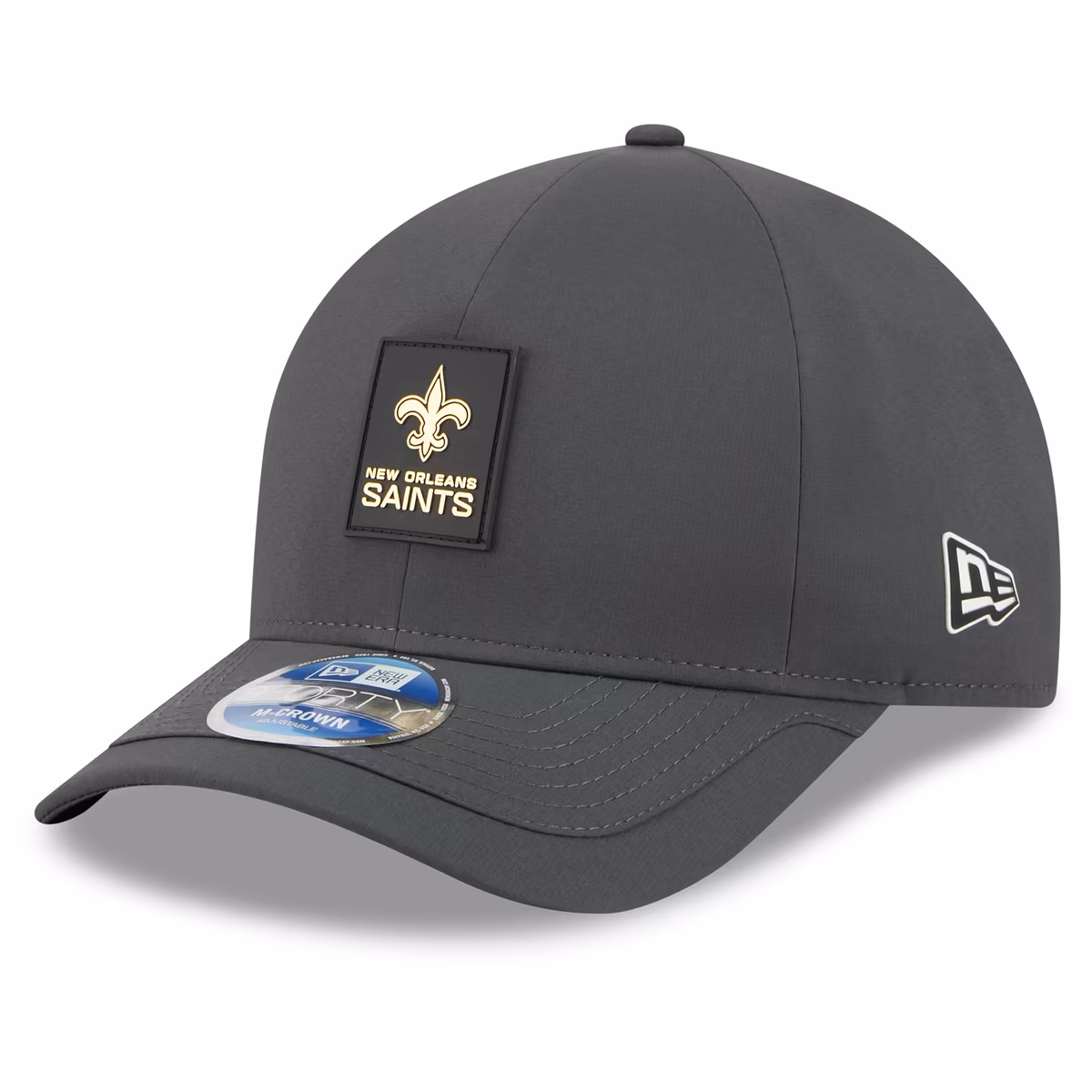 Men's New Era Charcoal New Orleans Saints 2025 Sideline Cold Weather 9FORTY M-Crown Adjustable Hat
