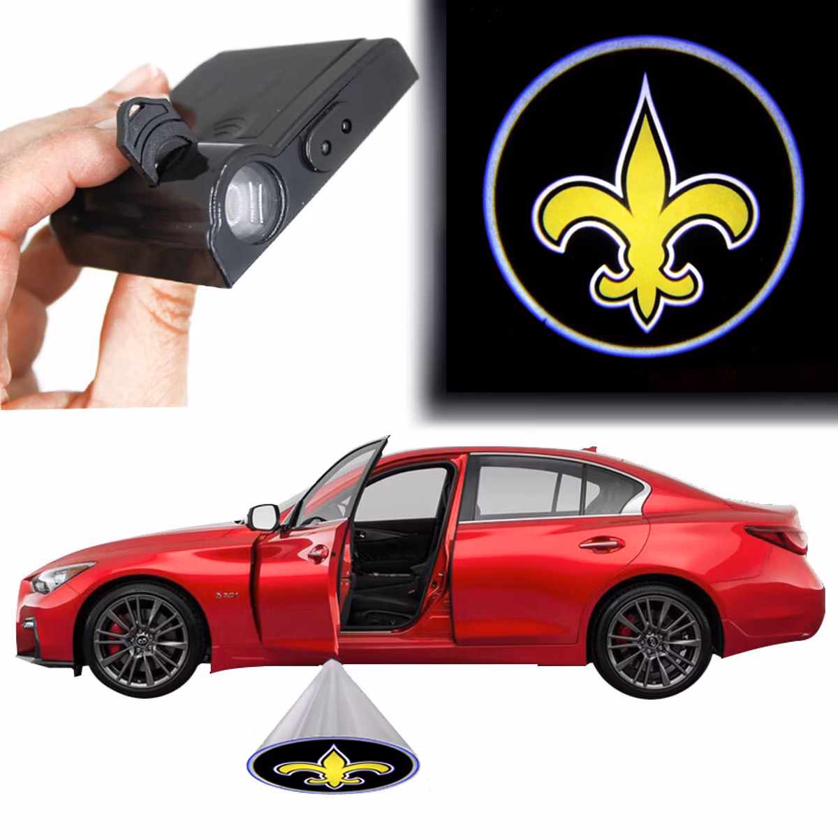 New Orleans Saints Car Door Light