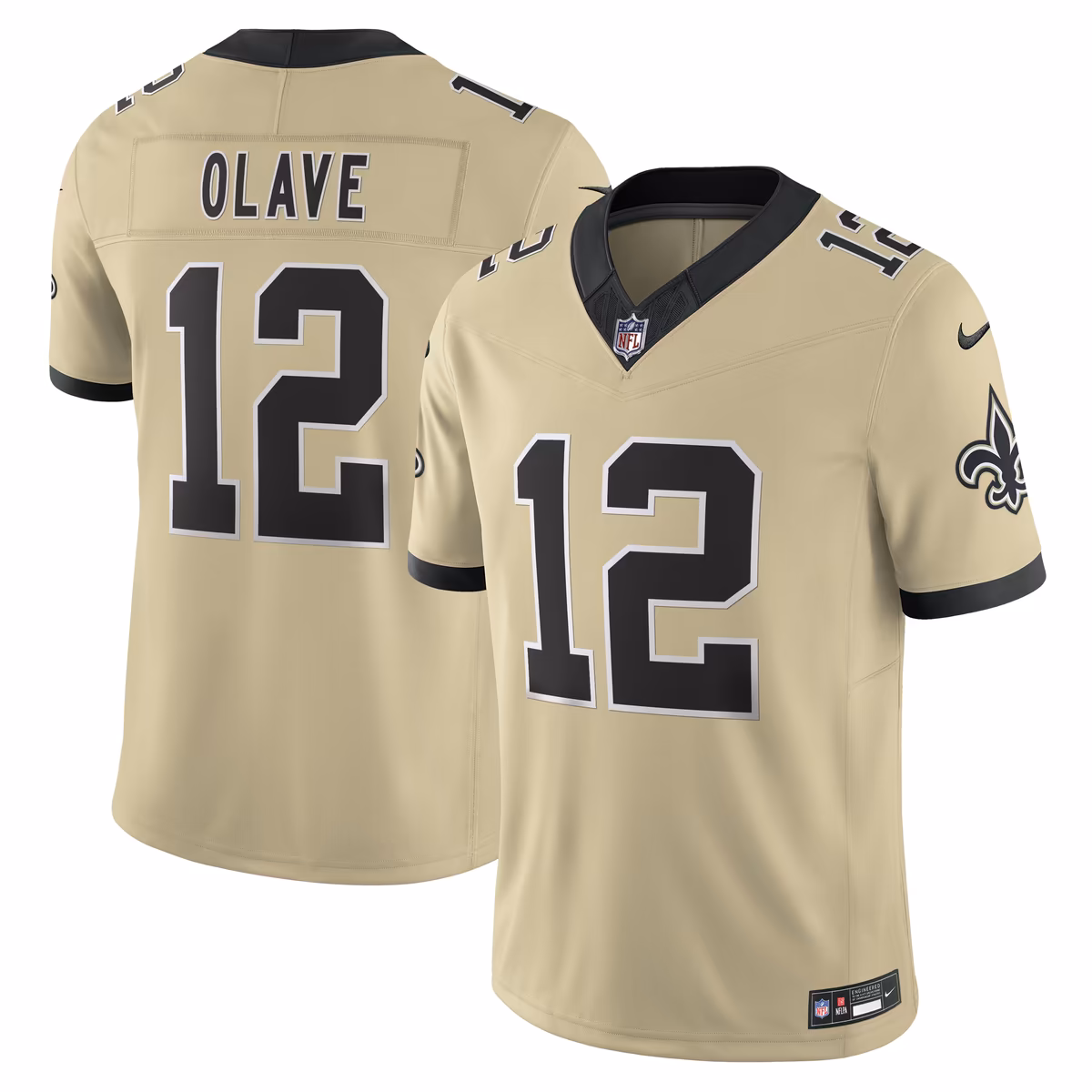 Men's Nike Chris Olave Gold New Orleans Saints Gameday Golds Alternate Vapor F.U.S.E. Limited Jersey 7 Men's Nike Chris Olave Gold New Orleans Saints Gameday Golds Alternate Vapor F.U.S.E. Limited Jersey