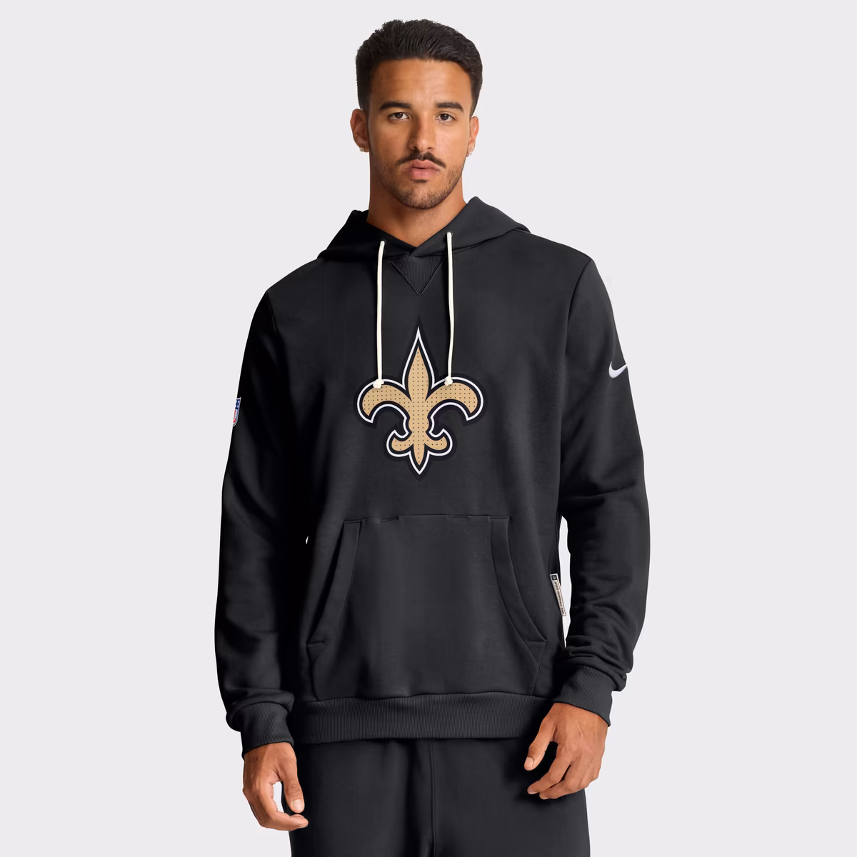 Men's Nike Black New Orleans Saints Sideline Standard Issue Initial Home Dri-FIT Hoodie 2 Men's Nike Black New Orleans Saints Sideline Standard Issue Initial Home Dri-FIT Hoodie