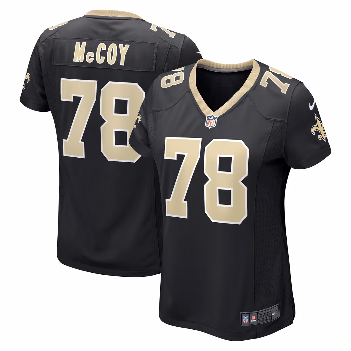 Women's Nike Erik Mccoy Black New Orleans Saints Game Jersey 9 Women's Nike Erik Mccoy Black New Orleans Saints Game Jersey