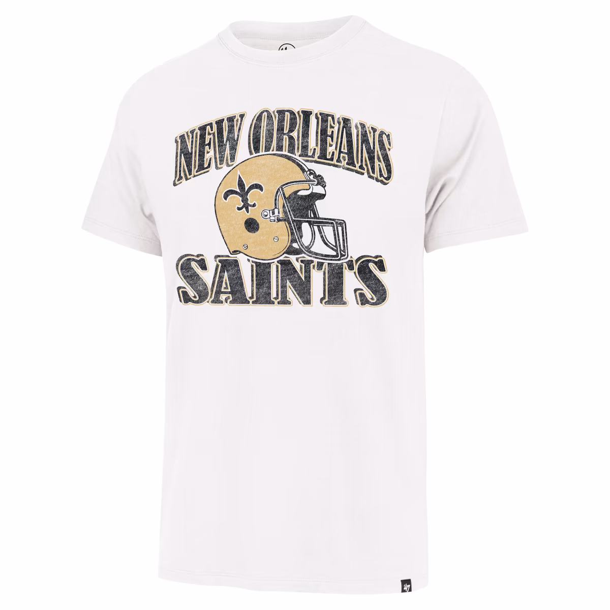 Men's '47 Cream New Orleans Saints Overrun Franklin Throwback T-Shirt 3 Men's '47 Cream New Orleans Saints Overrun Franklin Throwback T-Shirt