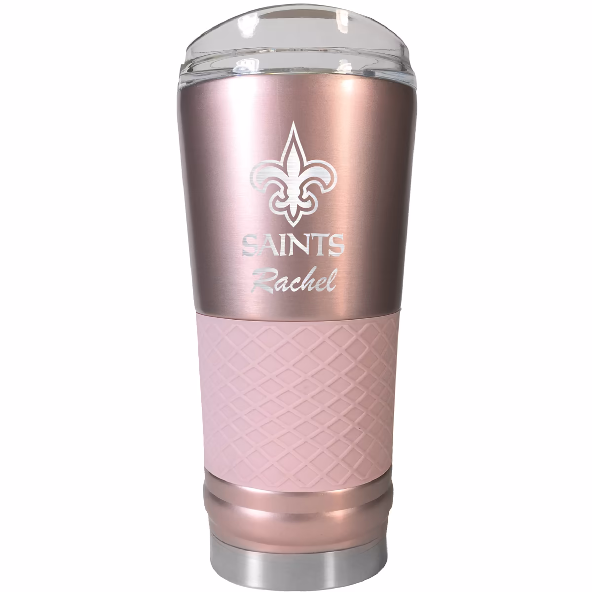New Orleans Saints 24oz. Personalized Rose Gold Draft Tumbler 1 New Orleans Saints 24oz. Personalized Rose Gold Draft Tumbler