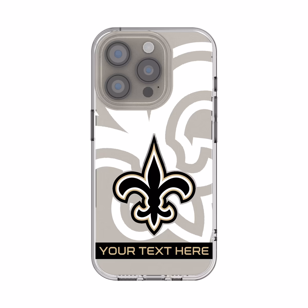 New Orleans Saints Personalized Tilt Design iPhone Clear Case 1 New Orleans Saints Personalized Tilt Design iPhone Clear Case