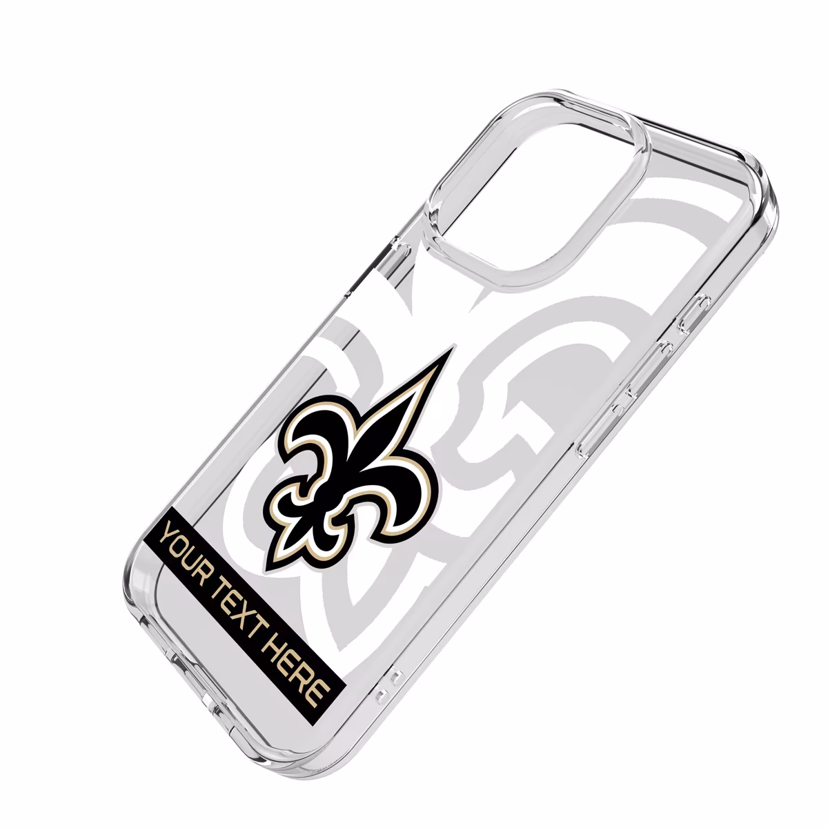 New Orleans Saints Personalized Tilt Design iPhone Clear Case 3 New Orleans Saints Personalized Tilt Design iPhone Clear Case
