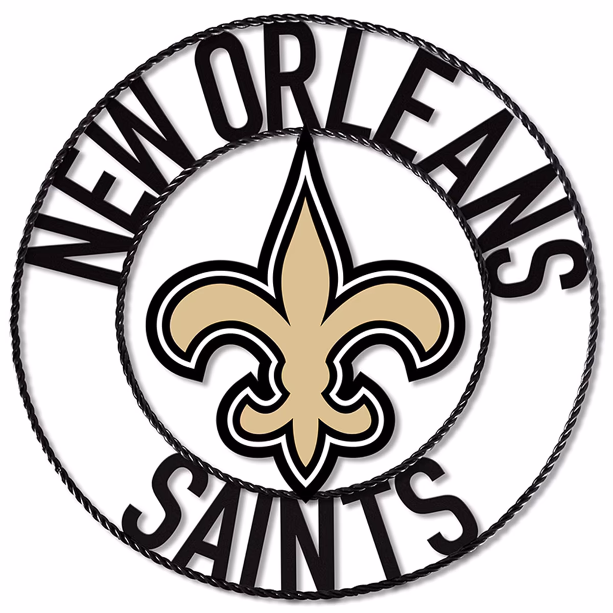 Imperial New Orleans Saints 24'' Wrought Iron Wall Art 9 Imperial New Orleans Saints 24'' Wrought Iron Wall Art