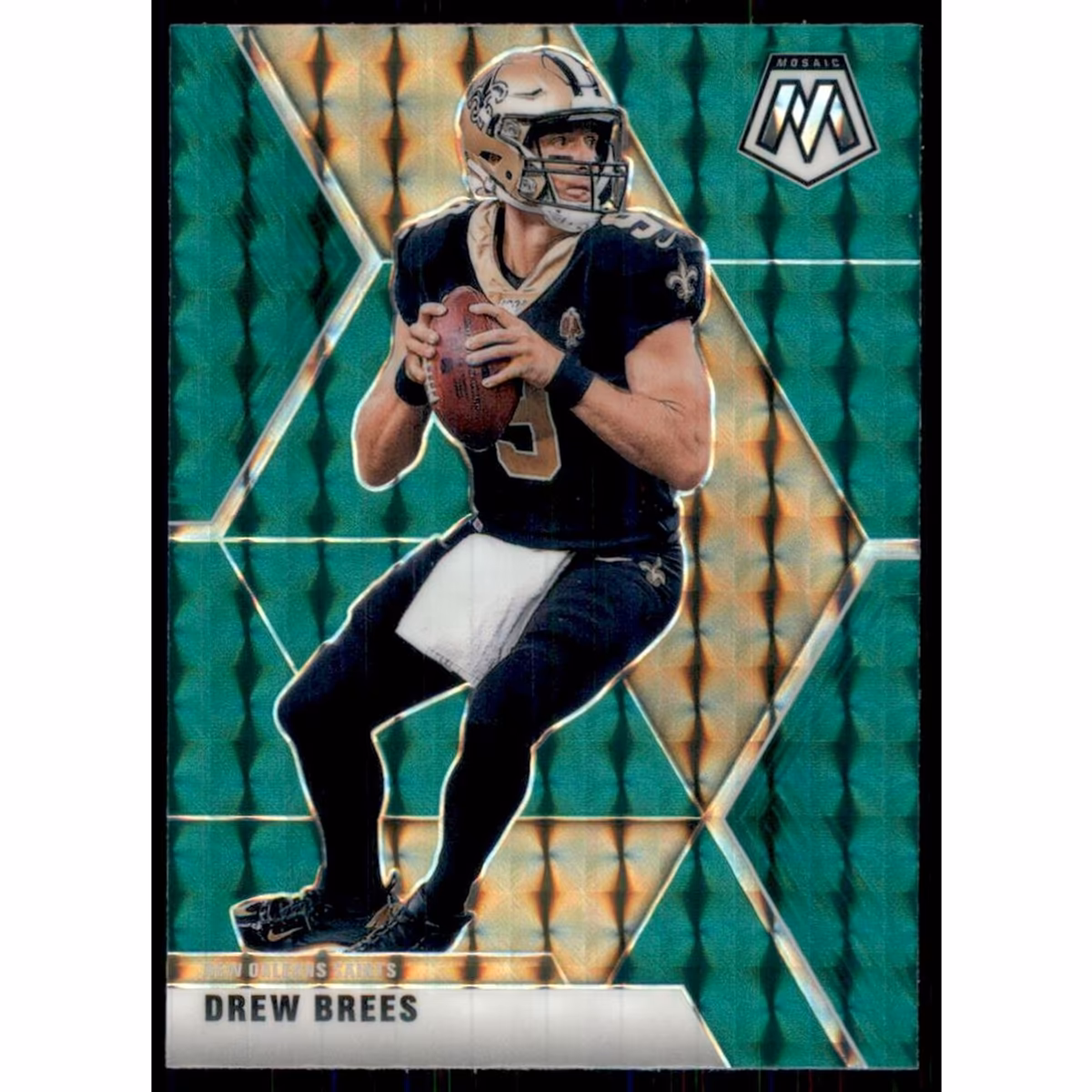 2020 Panini Mosaic Mosaic Green #142 Drew Brees 4 2020 Panini Mosaic Mosaic Green #142 Drew Brees