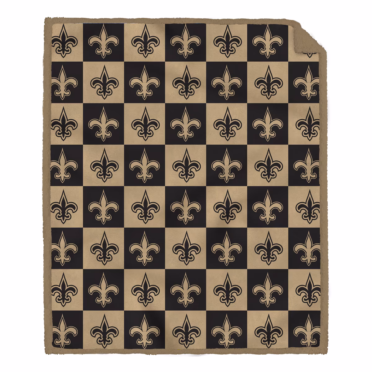 Pegasus New Orleans Saints 60" x 70" Tonal Logo Box Ultra Cozy Sherpa Blanket 6 Pegasus New Orleans Saints 60" x 70" Tonal Logo Box Ultra Cozy Sherpa Blanket