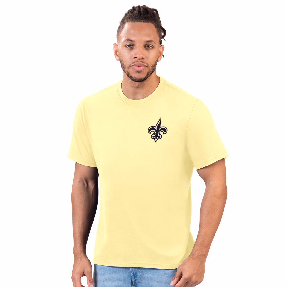 Men's Margaritaville Gold New Orleans Saints Flip Flop T-Shirt 3 Men's Margaritaville Gold New Orleans Saints Flip Flop T-Shirt