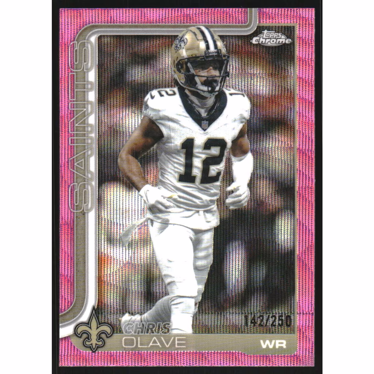 2025 Topps Chrome Pink Wave Refractors #216 Chris Olave