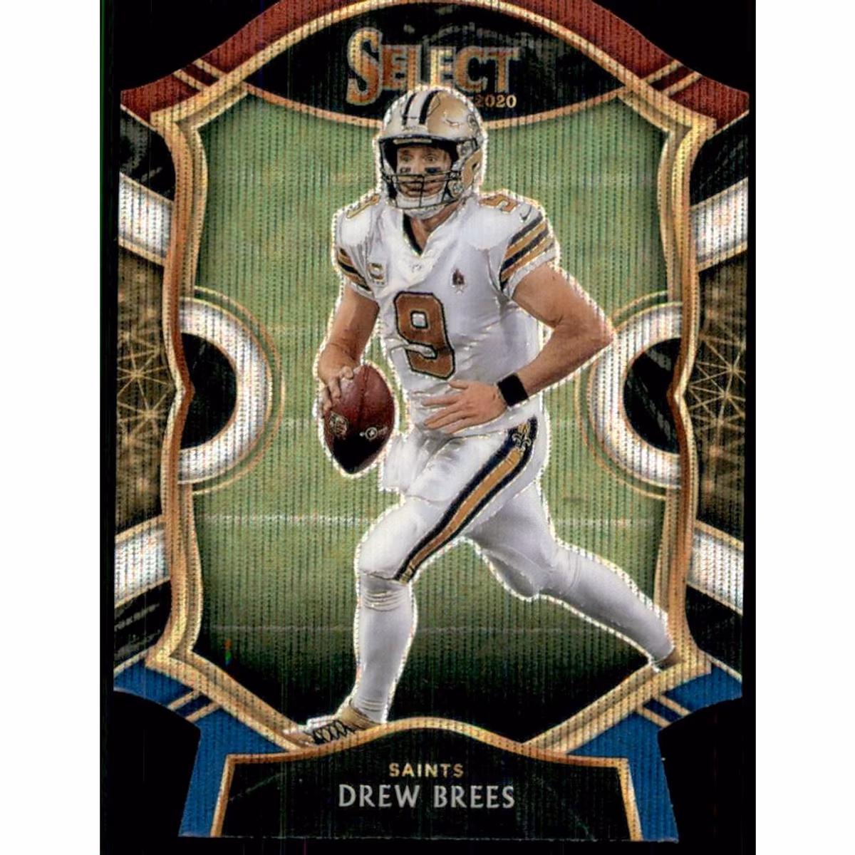 2020 Select Prizm Tri Color Die Cut #15 Drew Brees