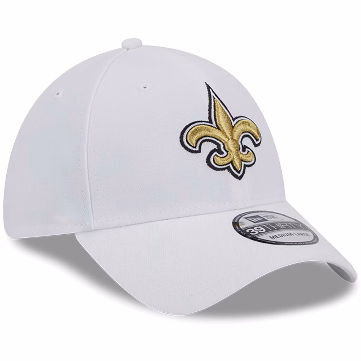 Men's New Era White New Orleans Saints Main 39THIRTY Flex Hat 4 Men's New Era White New Orleans Saints Main 39THIRTY Flex Hat
