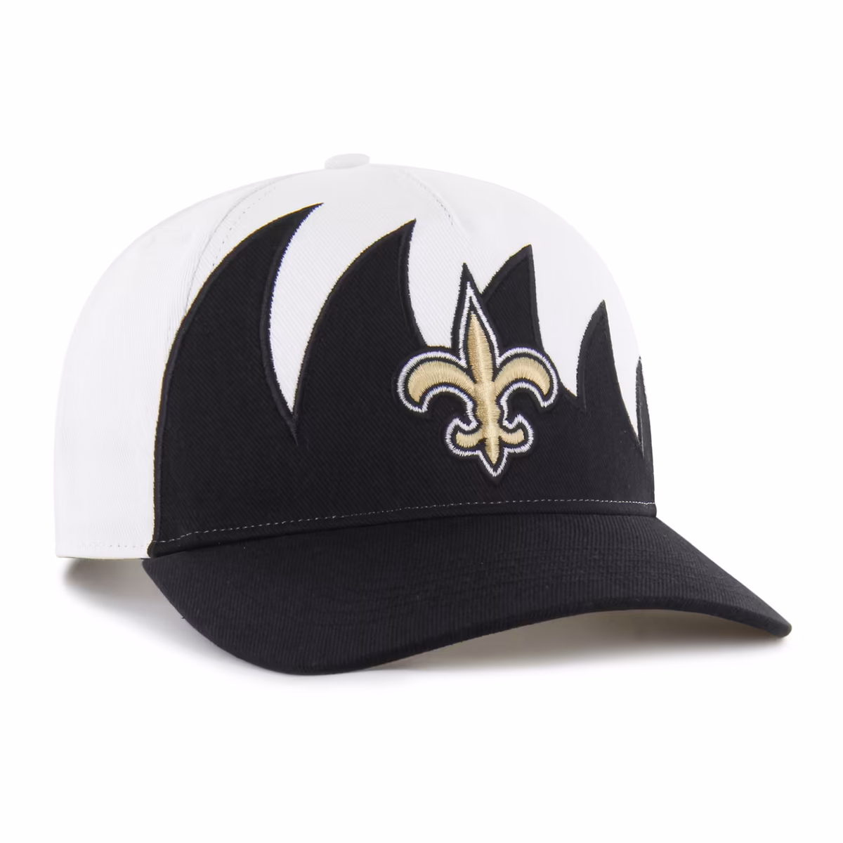 Men's '47 White New Orleans Saints Jagged Hitch Adjustable Hat 3 Men's '47 White New Orleans Saints Jagged Hitch Adjustable Hat