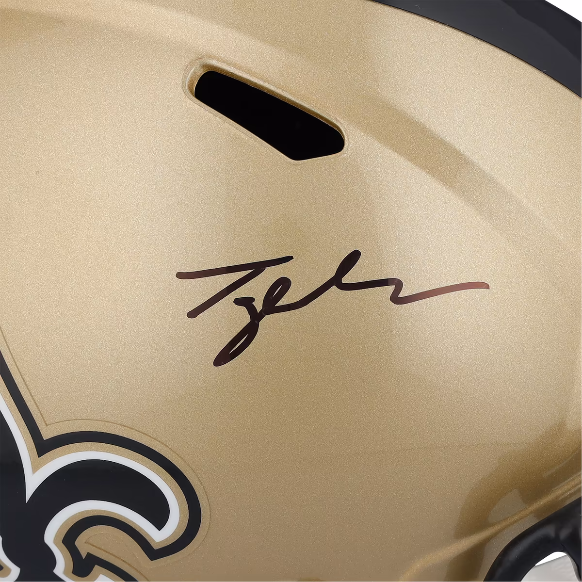 Tyler Shough New Orleans Saints Autographed Riddell Speed Replica Helmet 3 Tyler Shough New Orleans Saints Autographed Riddell Speed Replica Helmet