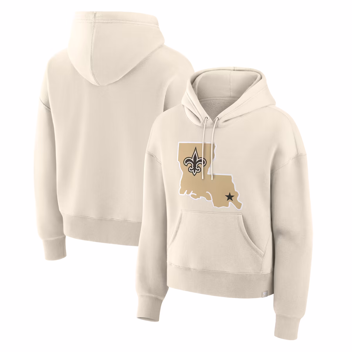 Women's Fanatics Cream New Orleans Saints Dove Legacy Pullover Hoodie 5 Women's Fanatics Cream New Orleans Saints Dove Legacy Pullover Hoodie