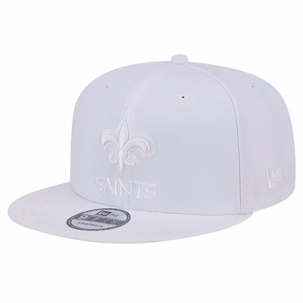 Men's New Era New Orleans Saints Main White on White 9FIFTY Snapback Hat 3 Men's New Era New Orleans Saints Main White on White 9FIFTY Snapback Hat