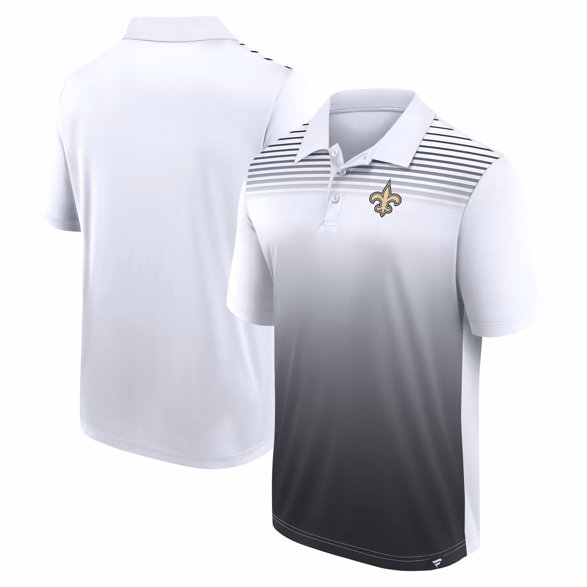 Men's Logo Athletic White New Orleans Saints Sandlot Game Polo 1 Men's Logo Athletic White New Orleans Saints Sandlot Game Polo