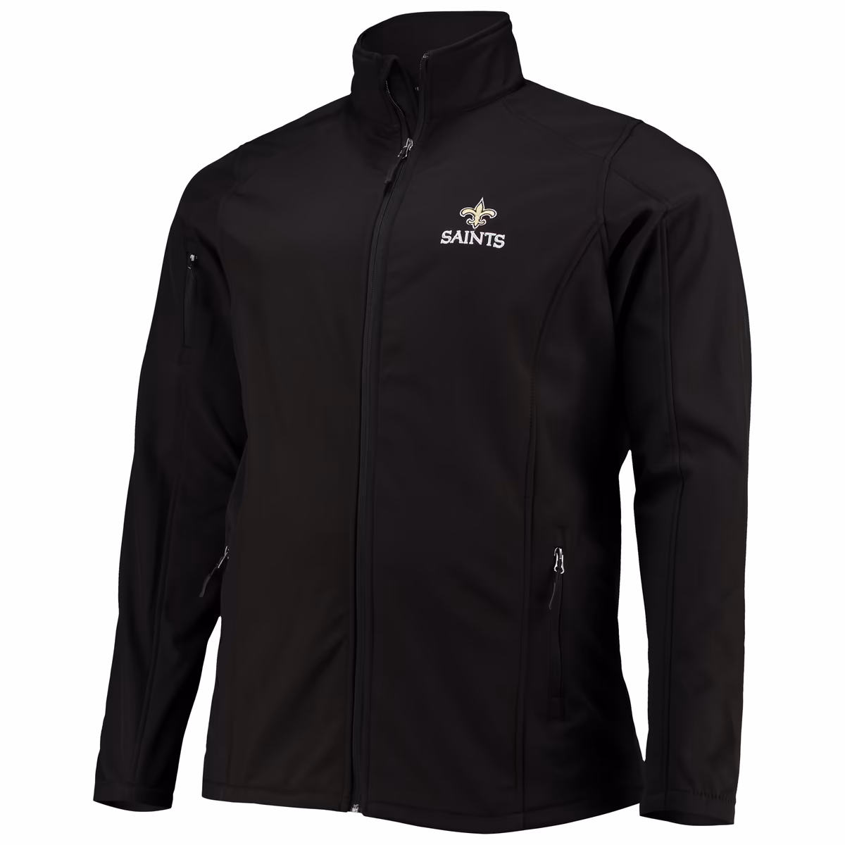 Men's Dunbrooke Black New Orleans Saints Big & Tall Sonoma Softshell Full-Zip Jacket 3 Men's Dunbrooke Black New Orleans Saints Big & Tall Sonoma Softshell Full-Zip Jacket
