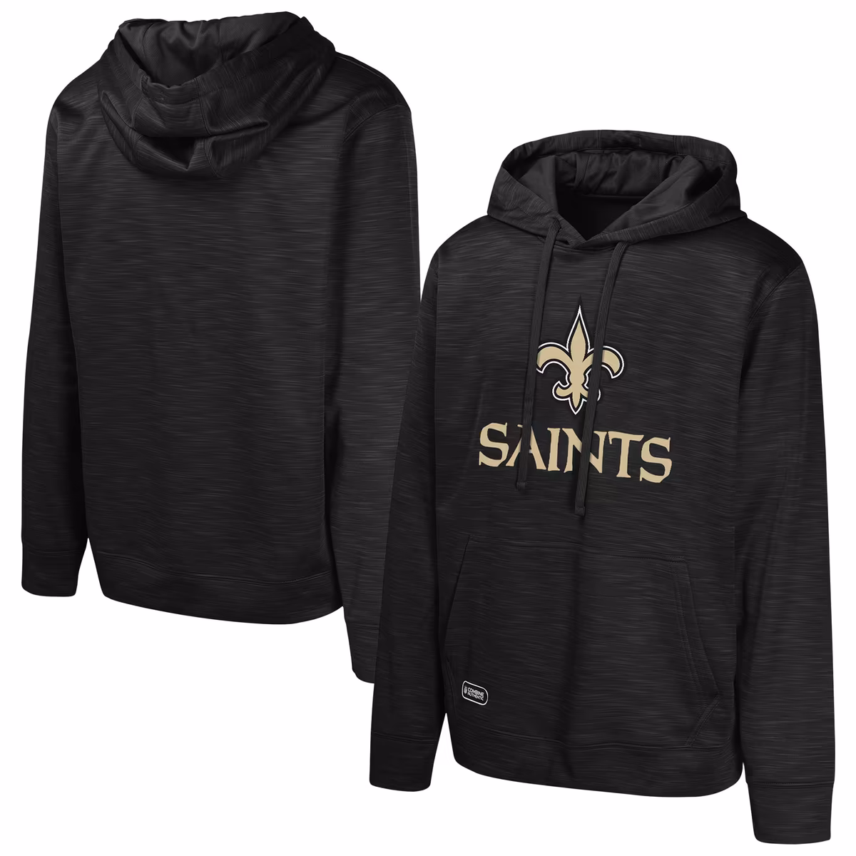 Men's Black New Orleans Saints Streak Fleece Pullover Hoodie 11 Men's Black New Orleans Saints Streak Fleece Pullover Hoodie