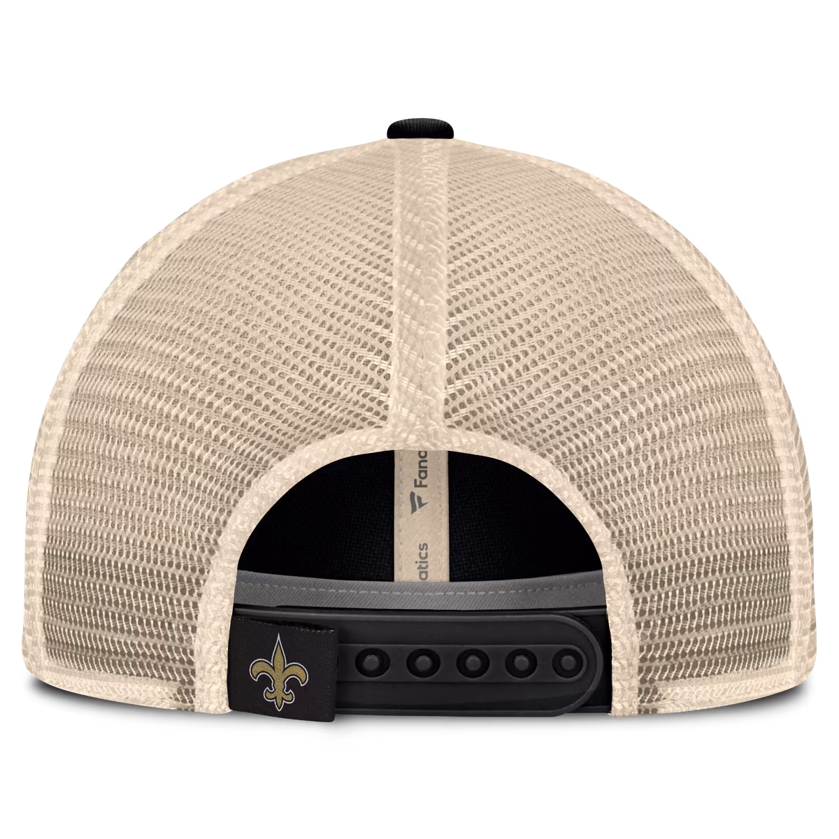 Men's Fanatics Black New Orleans Saints Placard Trucker Adjustable Hat 5 Men's Fanatics Black New Orleans Saints Placard Trucker Adjustable Hat