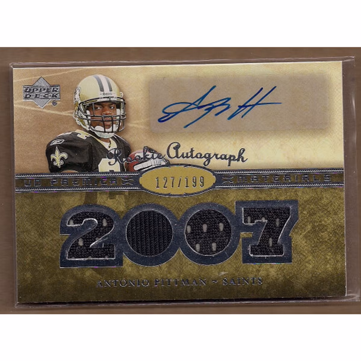 2007 Upper Deck Premier #134 Antonio Pittman JSY AU RC