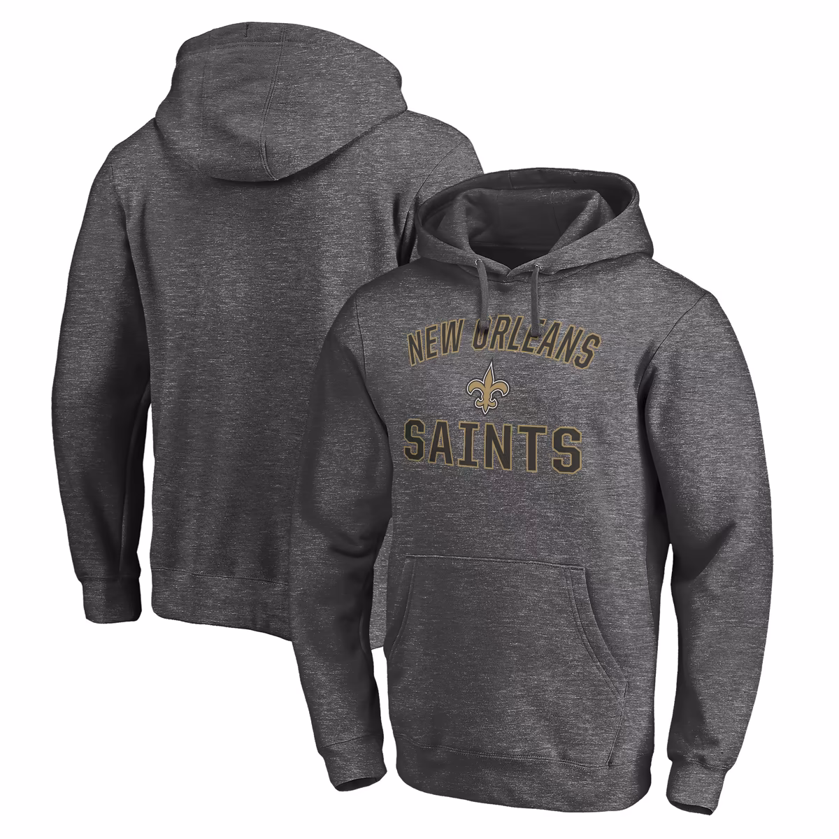 Men's Charcoal New Orleans Saints Victory Arch Pullover Hoodie 9 Men's Charcoal New Orleans Saints Victory Arch Pullover Hoodie